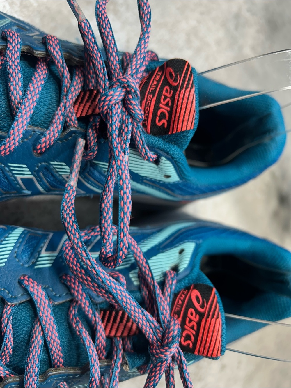 ASICS Trail Scout 2 Women's Size 10 Teal Blue Running Shoes with Coral Accents - Picture 9 of 14